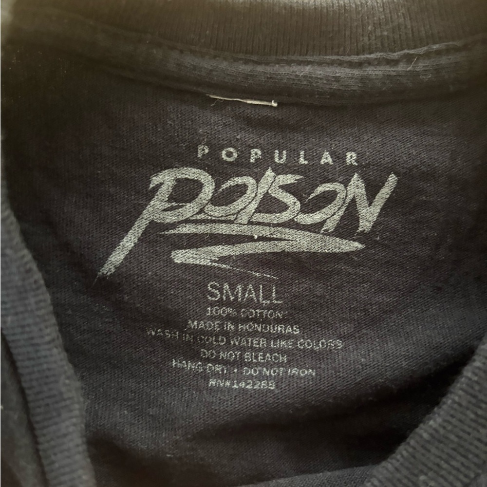 Popular Poison Mens Street Legend Graphic T-Shirt Black Car Racing Tee Small - Picture 3 of 7